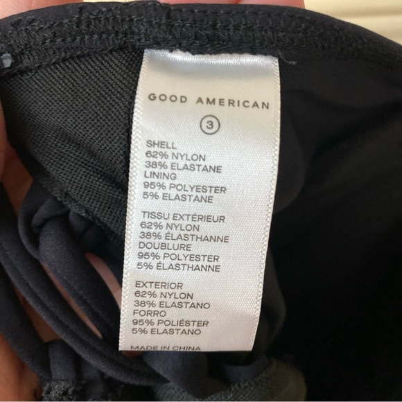 Good American Sculpt Strapless Lace Up Swimsuit - Picture 7 of 11